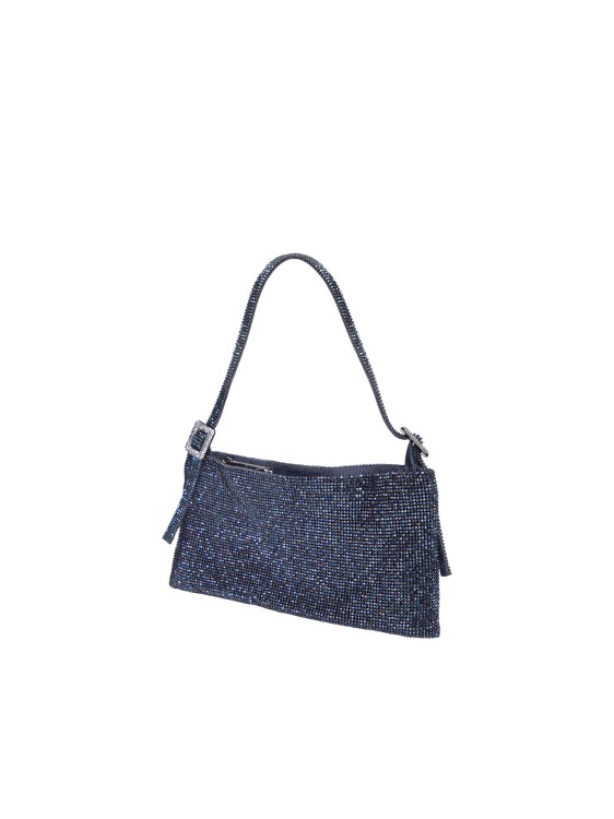 Shop Benedetta Bruzziches Denim Crystal Embellishment Bag In Blue