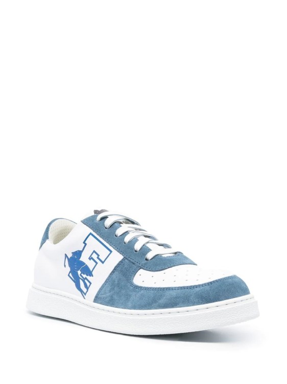 Shop Etro Sneakers Pegaso Logo White/blue