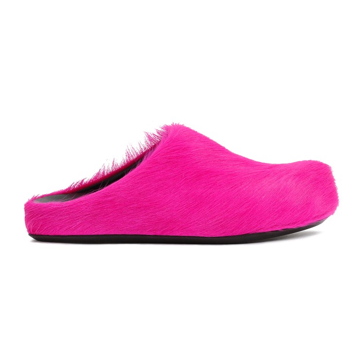 Marni Pink Fussbett Sabot Slip-on Loafers In Pink