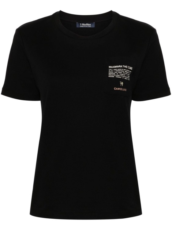 Shop Max Mara Black Cotton T-shirt