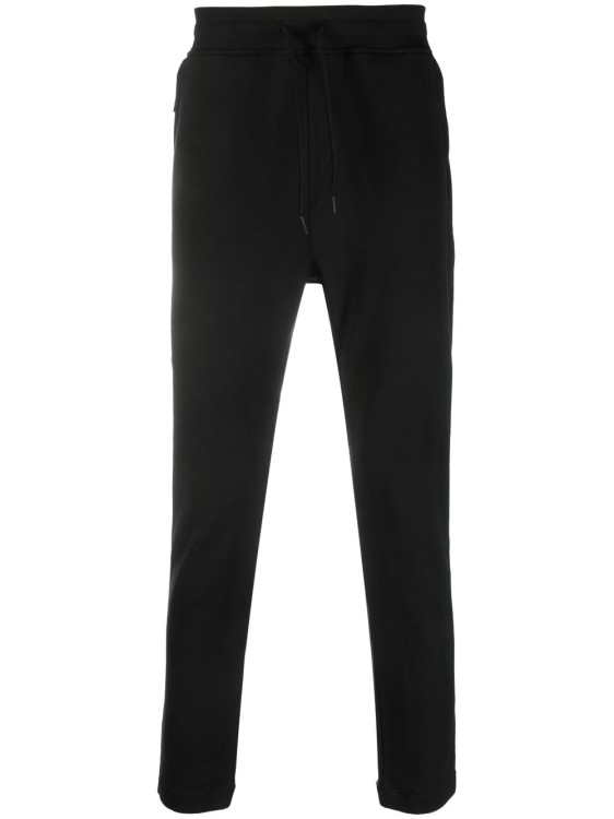 Shop C.p. Company Logo-patch Track Pants In Black