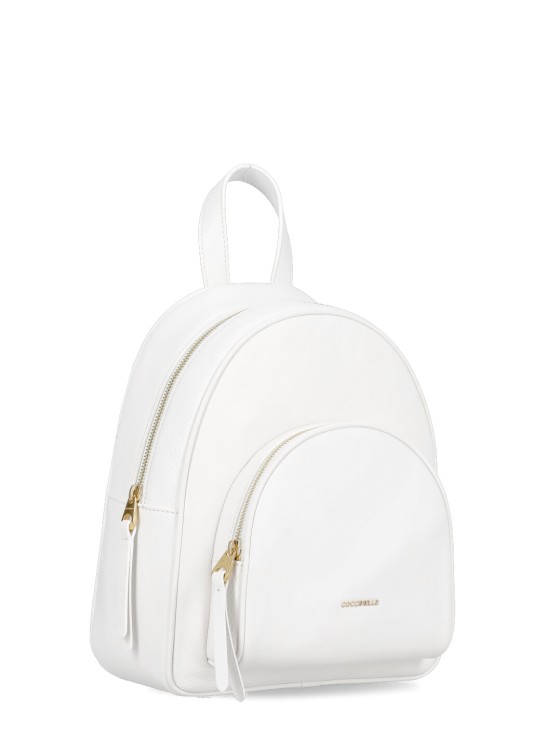 Shop Coccinelle Gleen Backpack In White