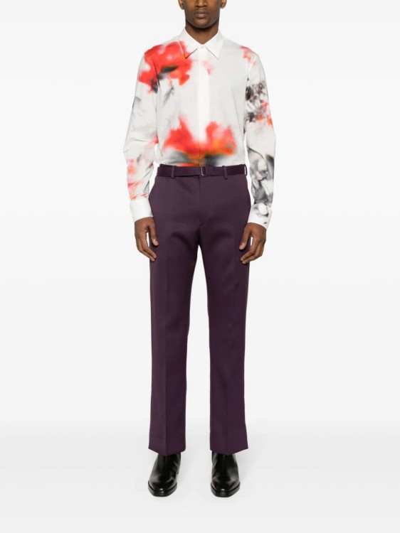 Shop Alexander Mcqueen Multicolored Obscured Flower Shirt