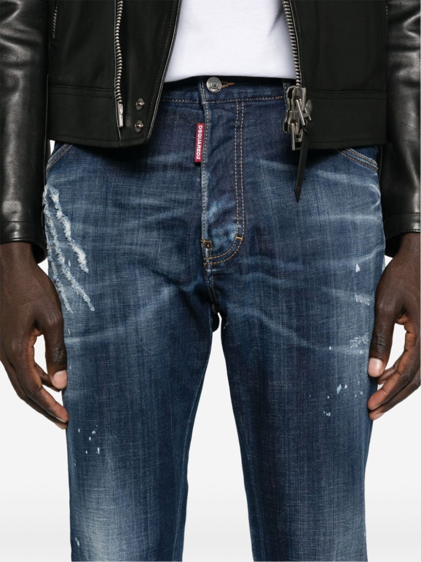 Dsquared2 Cool Guy Tapered Jeans In Blue