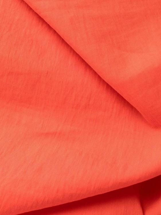 Shop Stella Mccartney Red Puff Midi Dress