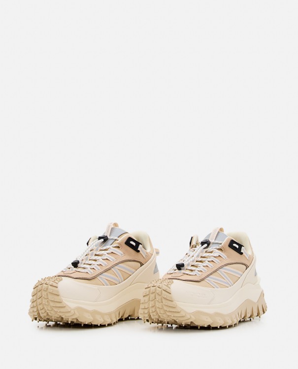Shop Moncler Trailgrip Low Top Sneakers In Neutrals