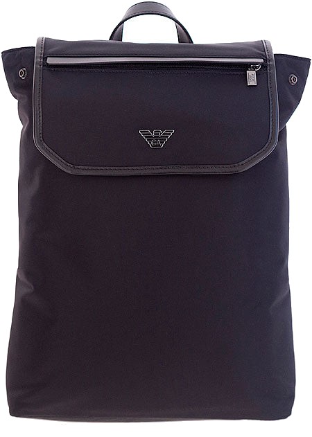 Emporio Armani Black Eagle Logo Backpack