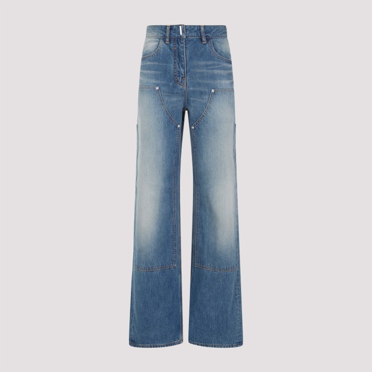 Givenchy Deep Blue Cotton Jeans In Blue