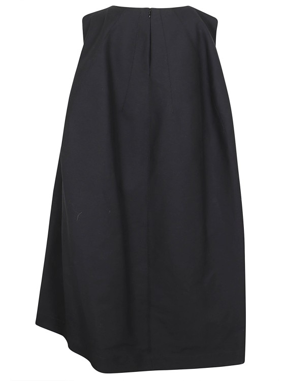 Shop Marni Cotton Cady Midi Dress In Black