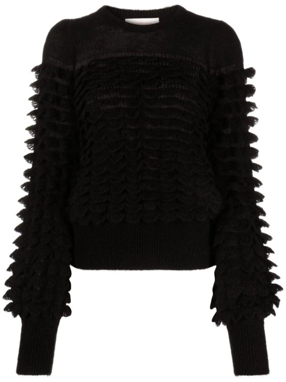 Shop Zimmermann 3d-knitted Felted Jumper In Black