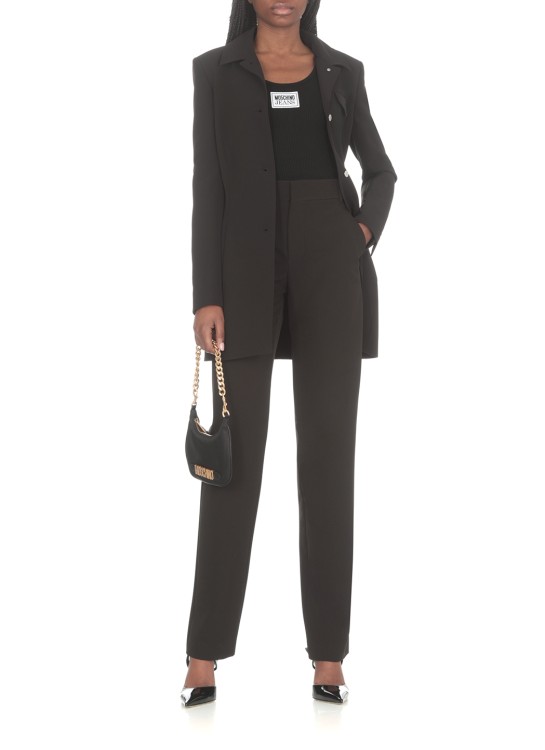 Shop Moschino Tailor Pants In Black