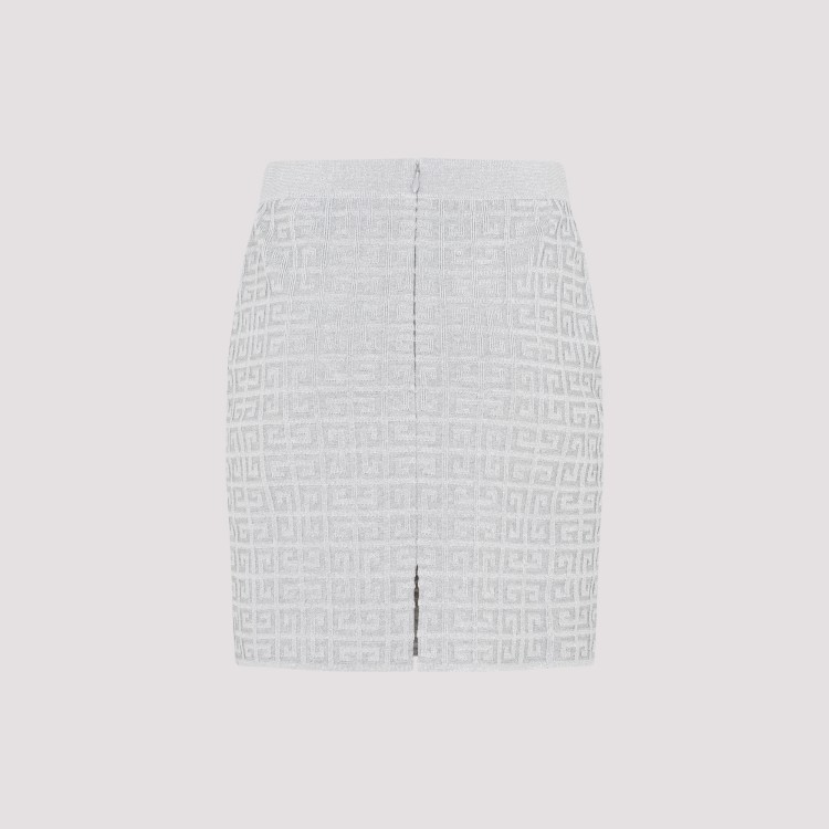 Shop Givenchy Silver Skirt In White