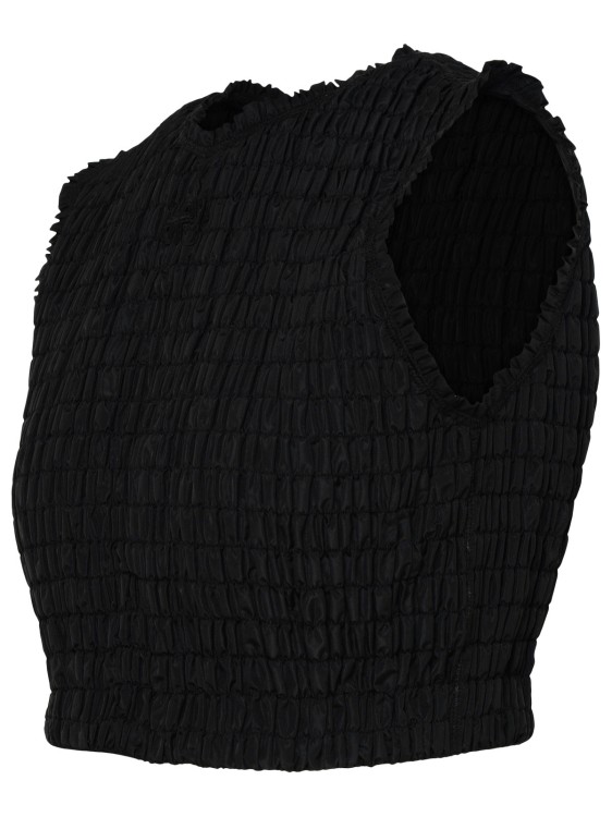 Shop Patou Black Recycled Fabric Top