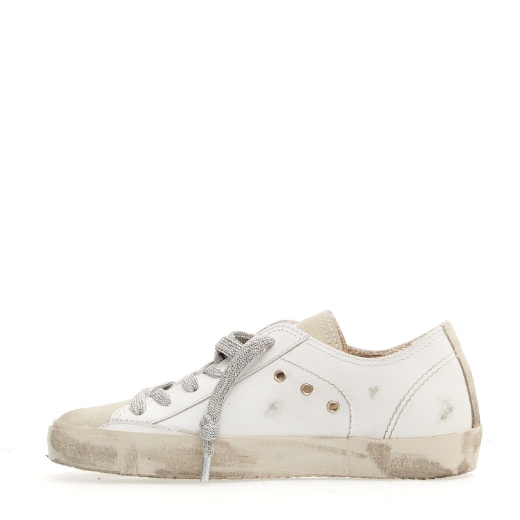 Philippe Model Logo-patch Lace-up Sneakers In White