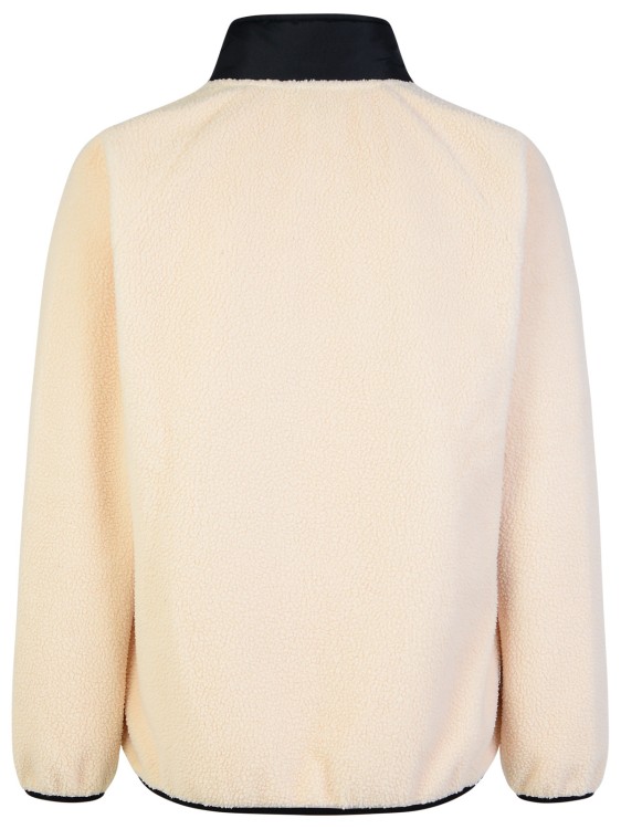Apc Island Fleece Sweater With Contrast Detailing In Neutrals