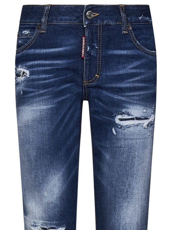Shop Dsquared2 Jennifer Skinny Fit Jeans In Blue