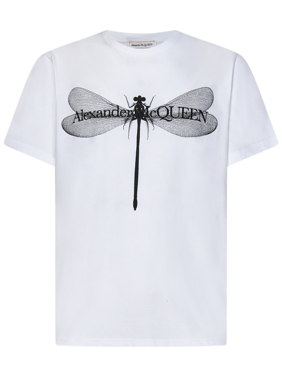 Shop Alexander Mcqueen Crew-neck T-shirt In White