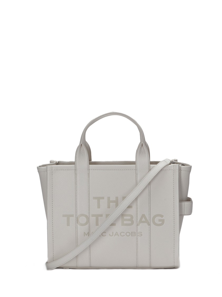 Marc Jacobs Leather Handbag With Adjustable Strap In Grey