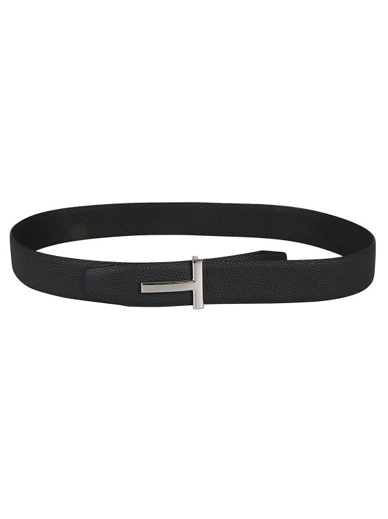 Shop Tom Ford Reversible Belt In Black