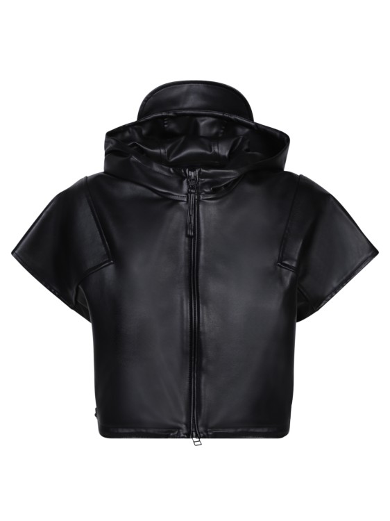 Shop Issey Miyake Hooded Jacket In Black