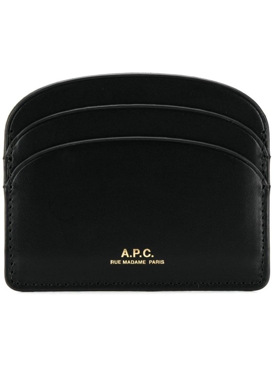 Shop Apc Black Leather Cardholder