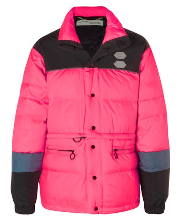 Shop Off-white Pink Down Jacket