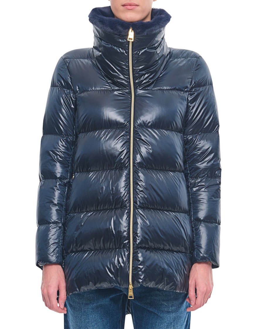 Herno Ultralight Nylon Down Jacket In Grey