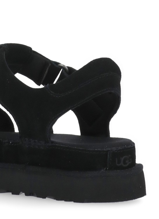 Shop Ugg Goldenstar Strap Sandals In Black