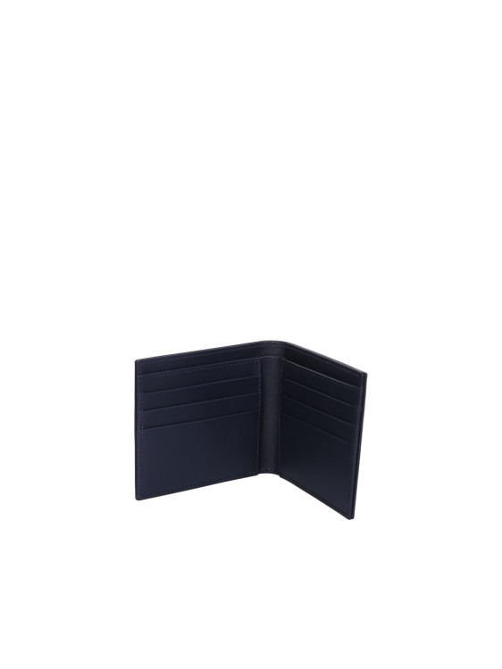 Shop Apc Navy Blue Aly Leather Wallet And Card Slots In Black