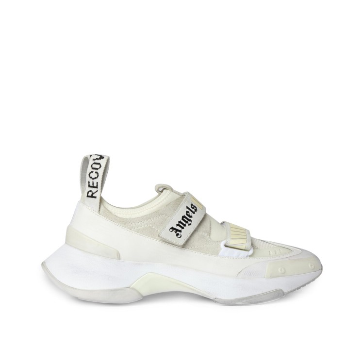 Shop Palm Angels White Logo Sneakers