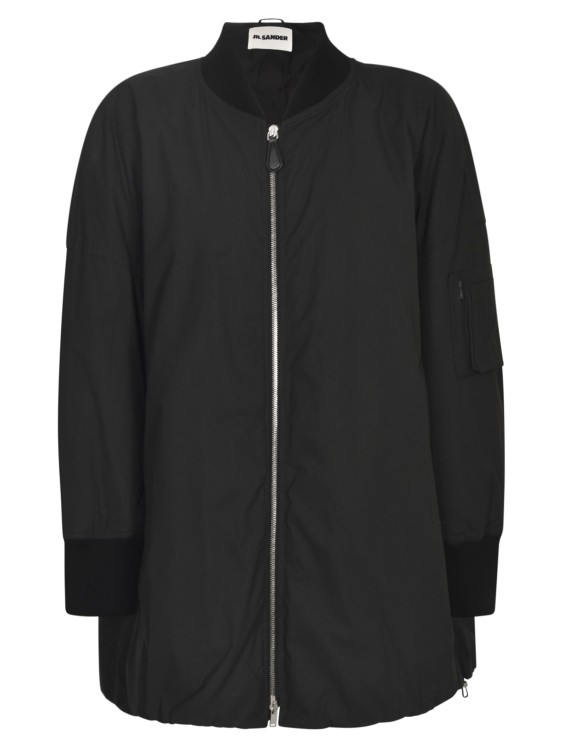 Shop Jil Sander Down Padded Jacket Coat In Black