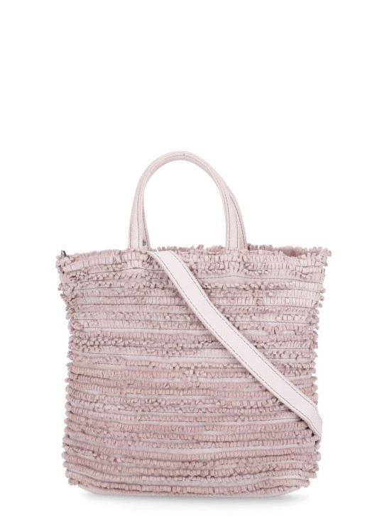 Shop Majo Pink  Calf Leather Hand Bag