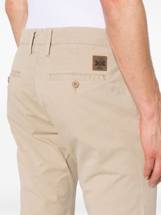 Shop Jacob Cohen Beige Stretch-cotton Chino Pants In Neutrals