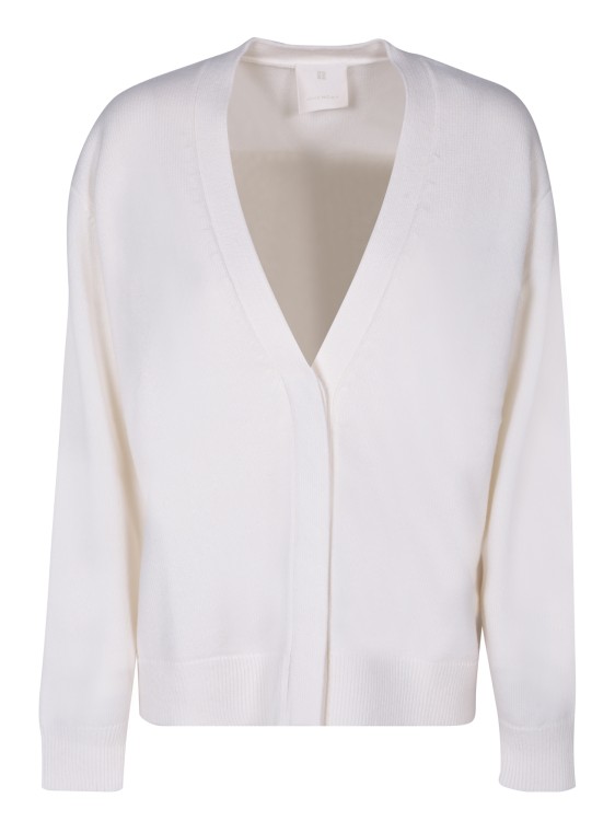 Shop Givenchy Cashmere Cardigan In White
