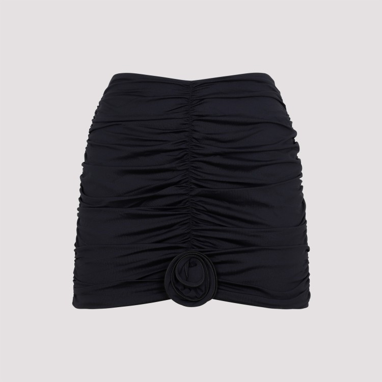 Shop La Reveche Lillibet Black Polyamide Skirt