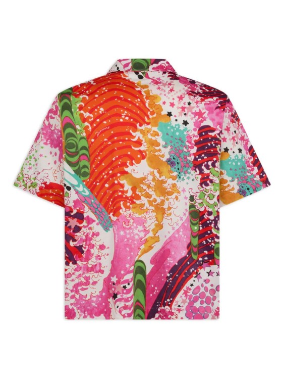 Shop Dsquared2 Graphic-print Short-sleeve Shirt In Pink