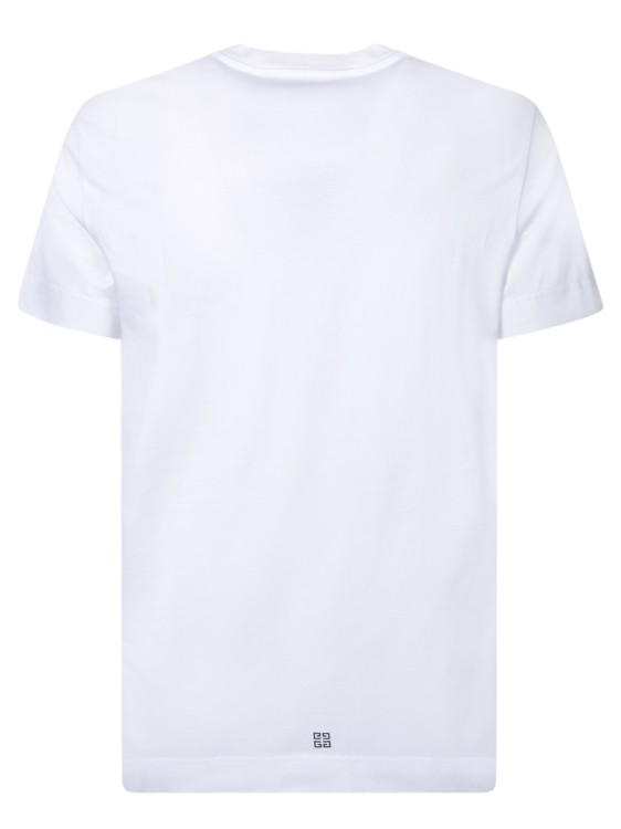 Shop Givenchy Logo Print Cotton T-shirt In White