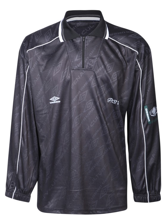 Shop Umbro Long Sleeves With Technical Fabric In Black