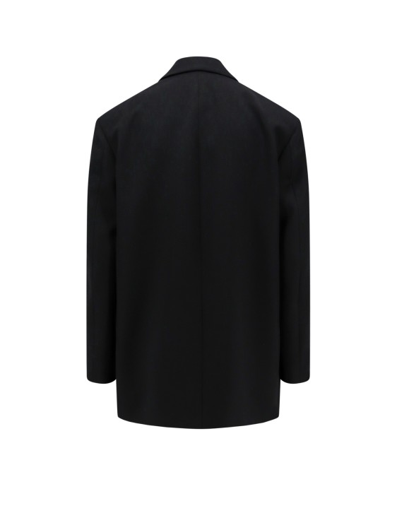 Shop Jil Sander Oversize Wool Jacket In Black