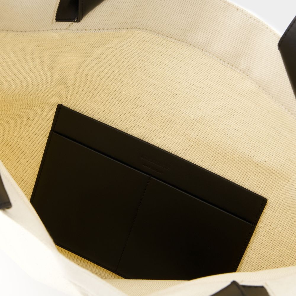 トートバッグ Tote Bag Book - Jil Sander - Fabric - Beige Jil Sander Book Tote - 280 Natural | Editorialist
