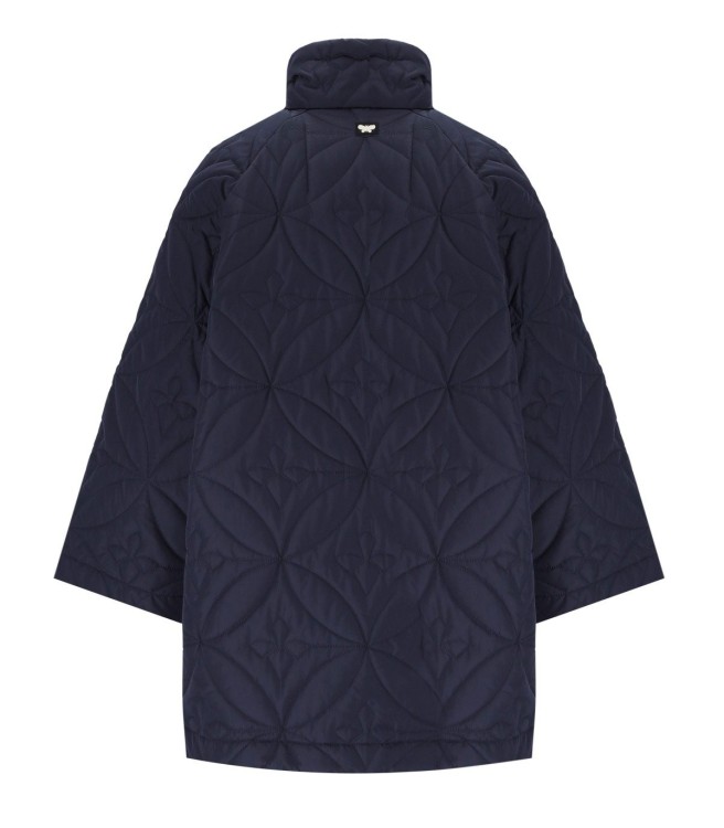 Shop Max Mara Pittore Blue Quilted Jacket