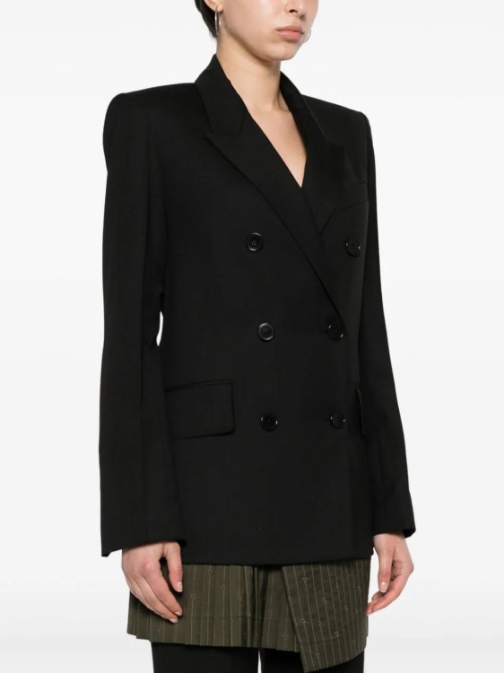 Shop Zadig & Voltaire Double-breasted Blazer In Black