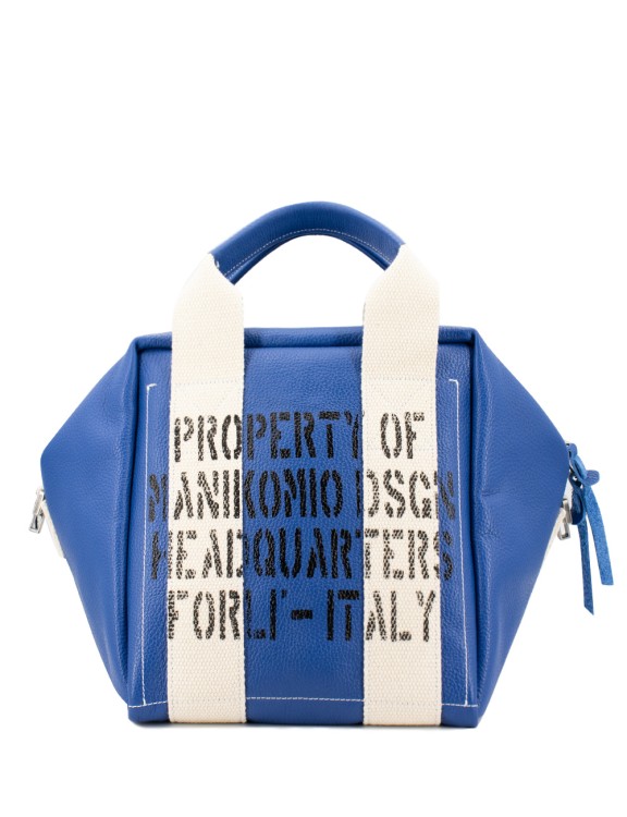 Shop Manikomio Dsgn Tactical Duffle Bag In Blue