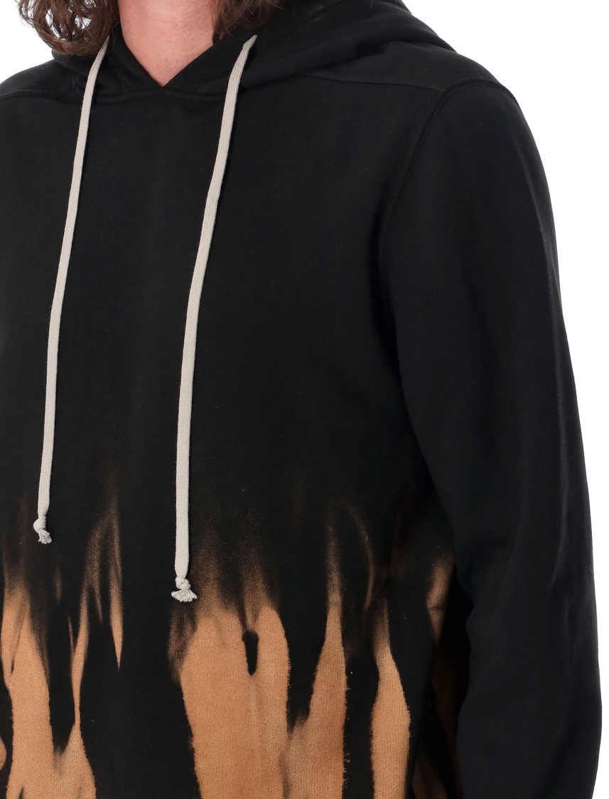 Rick Owens Drkshdw Mens Black Terra Level Ls Graphic-print Oversized Cotton Hoody In Black