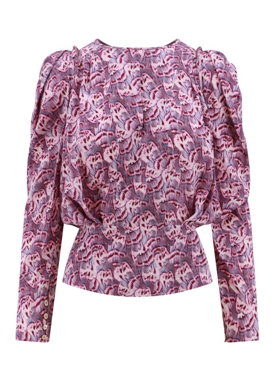 Shop Isabel Marant Stretch Silk Shirt In Pink