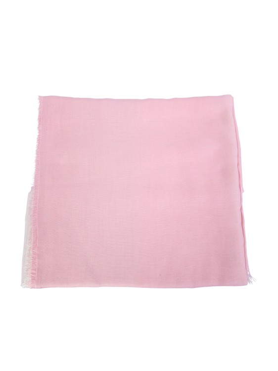 Faliero Sarti Green And Pink Ginevra Scarf In Pink