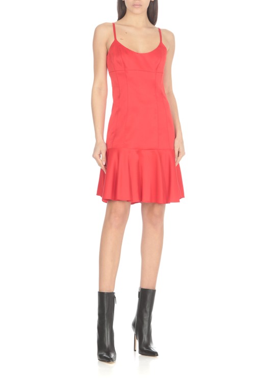 Shop Moschino Viscose Dress In Red