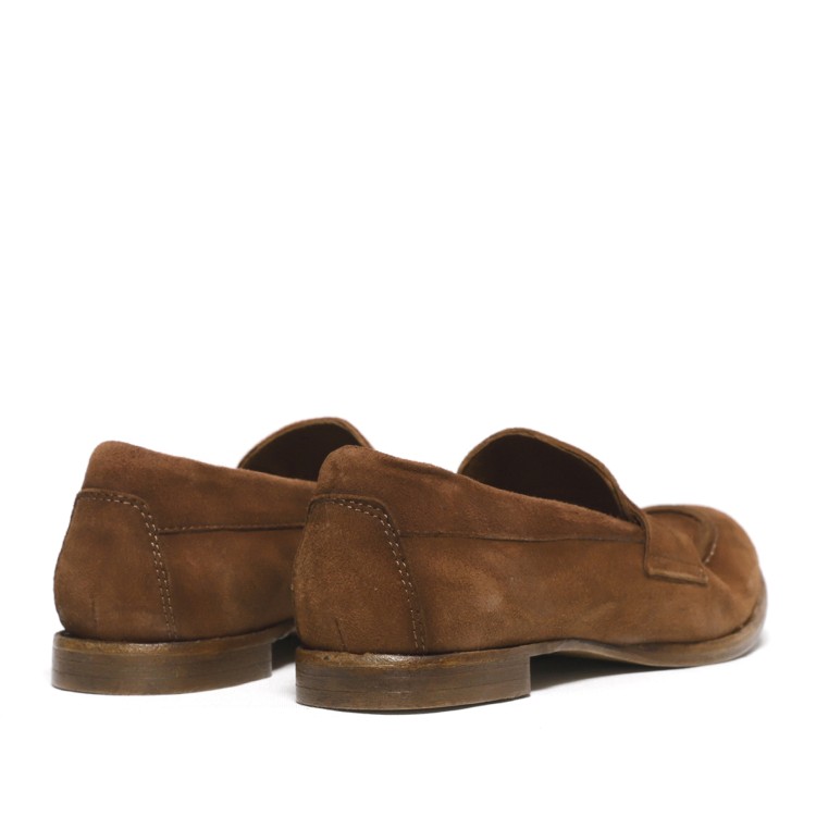 Shop Hundred 100 Rust Suede Moccasins In Brown