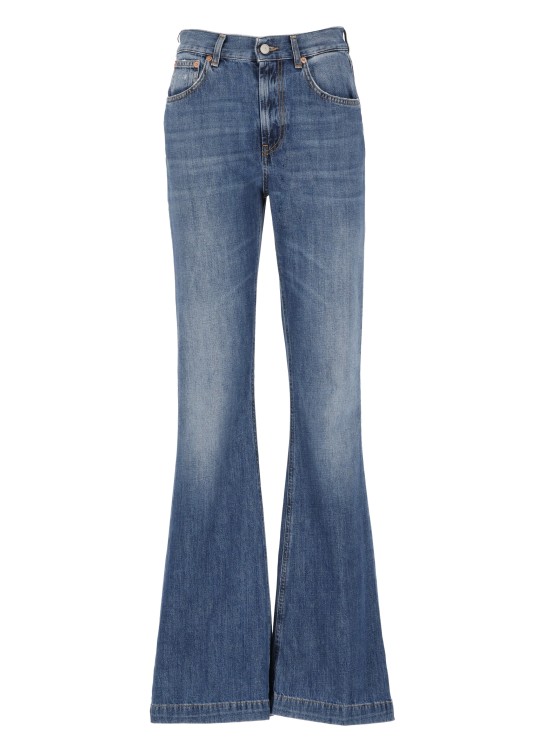 Dondup Olivia High-rise Bootcut Jeans In Blue