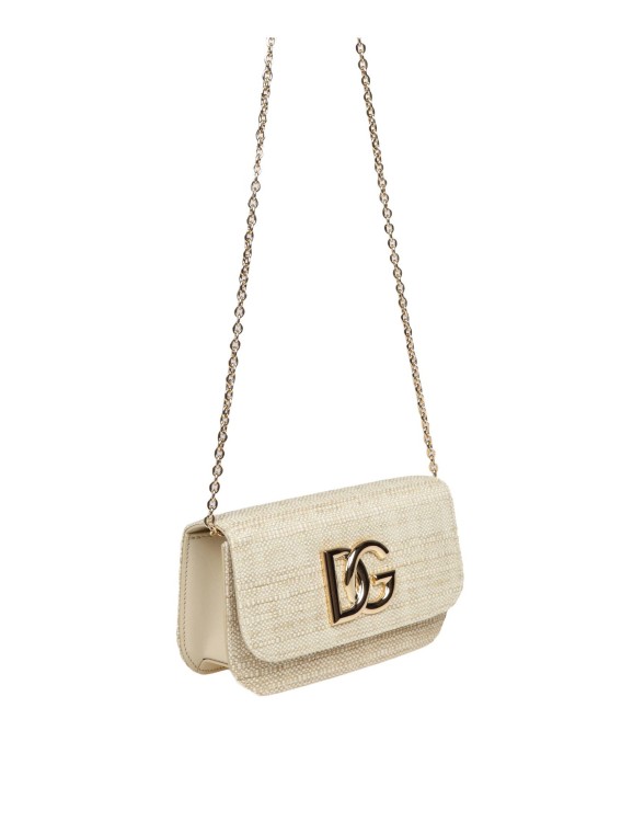 Shop Dolce & Gabbana 3.5 Handbag In Beige Raffia In Neutrals